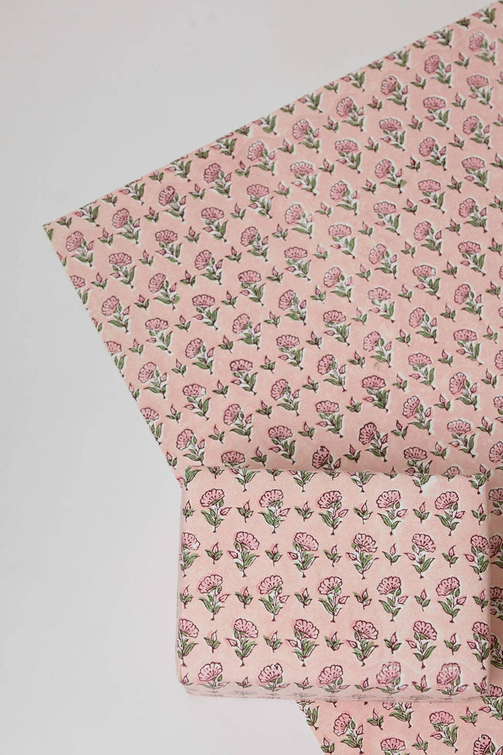 Håndtrykket gavepapir – Ditsy Floral Blue