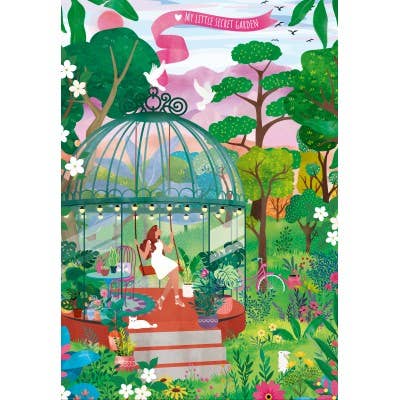 Kunstpuslespill – 1000 brikker - My Little Secret Garden