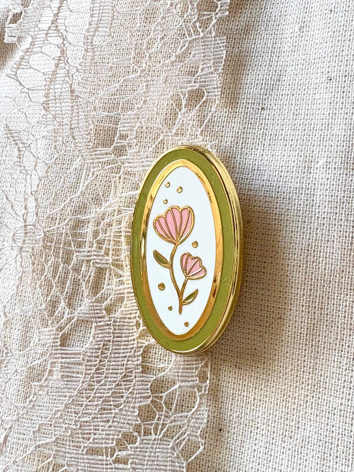 Emaljepin – Blomst