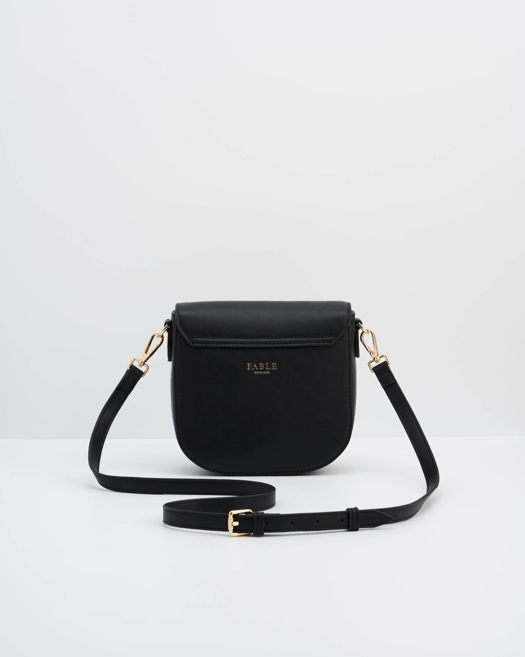 Beth Saddle Crossbody - sort