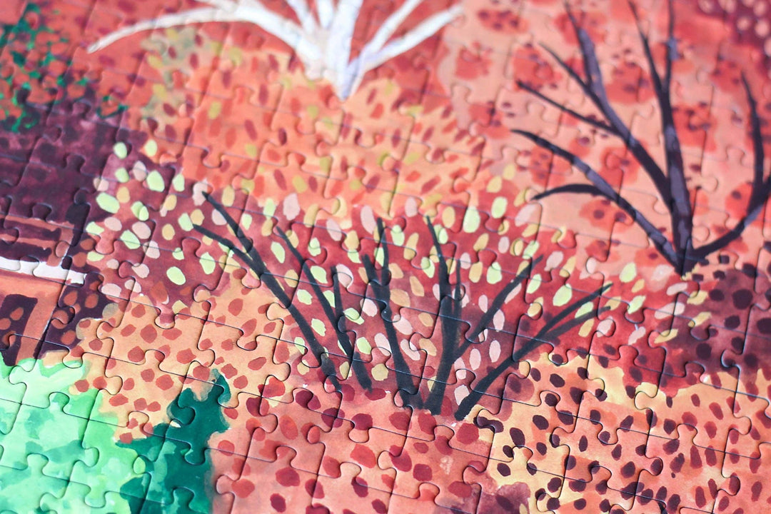 Kyoto Temple Puslespill 1000 brikker – Illustrert av Ellen Gözel-Niehoff