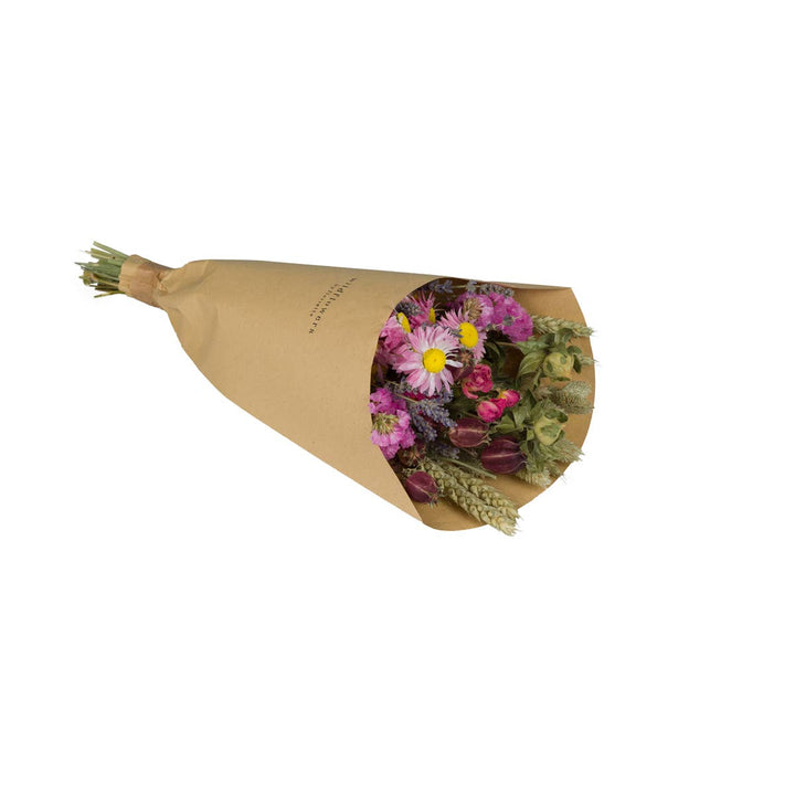 Tørket blomsterbukett – Field Bouquet Pink (Large)