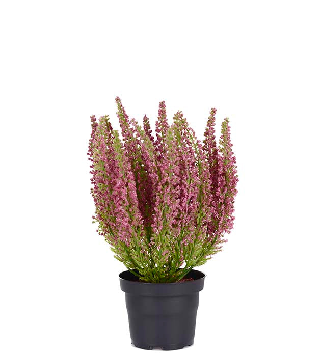 Kunstig lyng 28 cm – rosa/rød