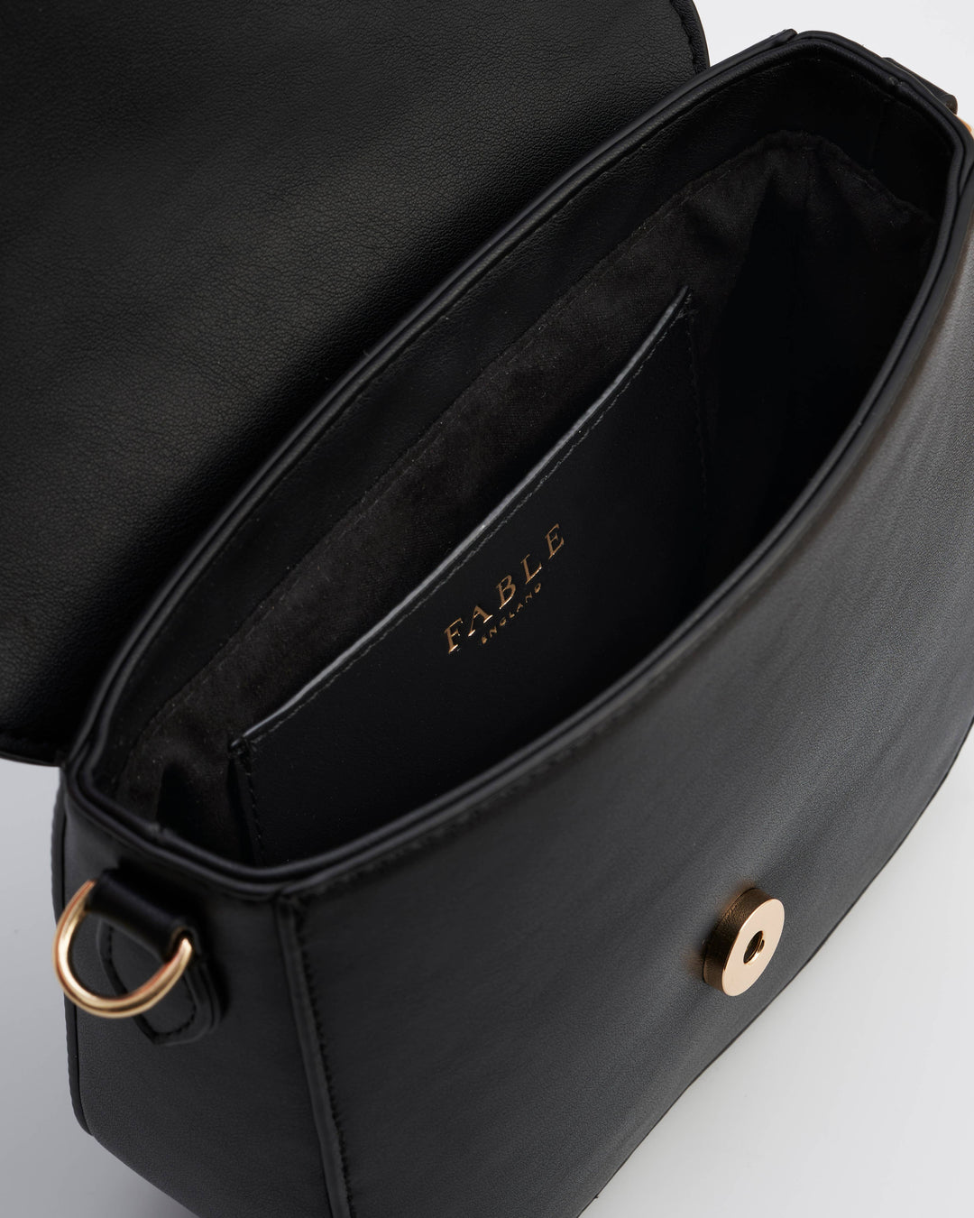 Beth Saddle Crossbody - sort