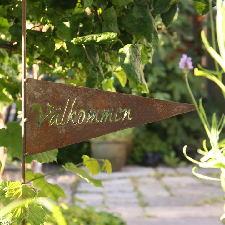 Rustfarget vimpel i metall