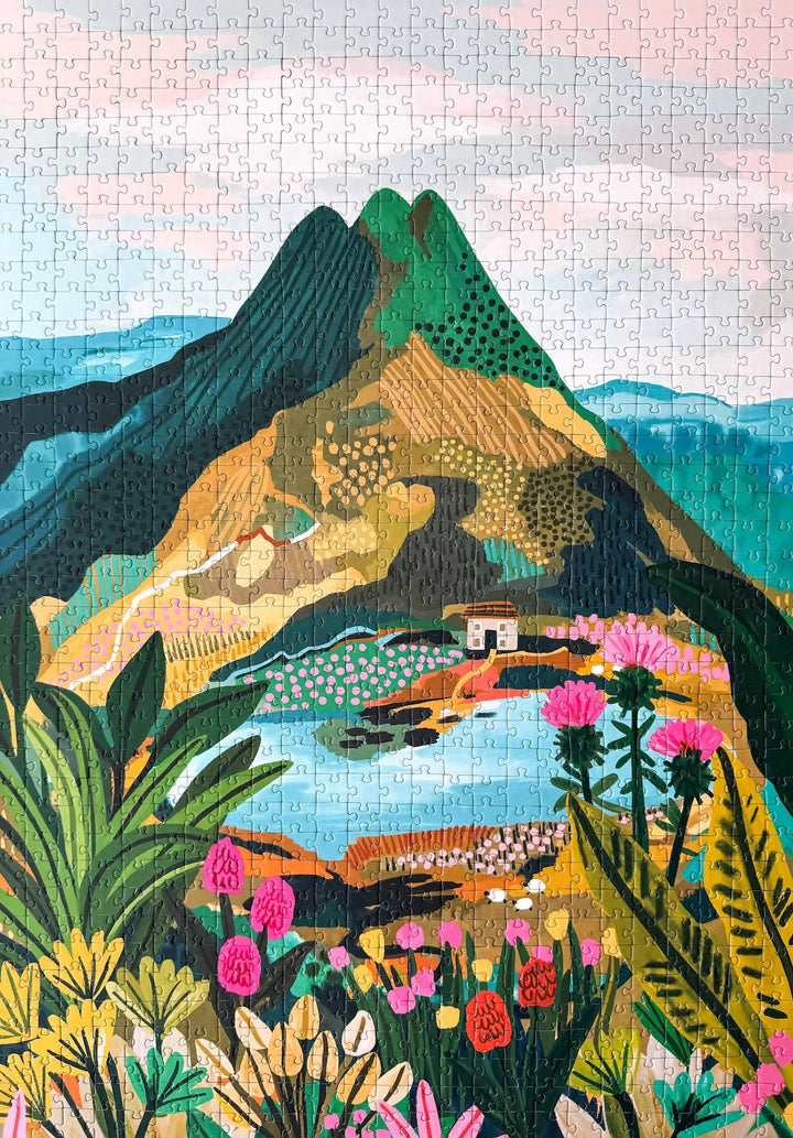 Snowdonia puzzle Puslespill 1000 brikker – Illustrert av Rhi James