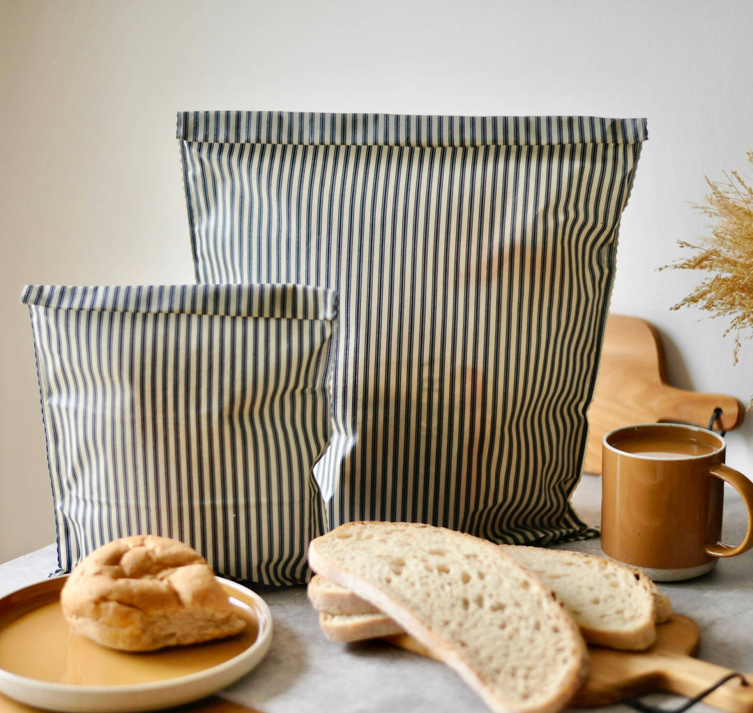 Bivokspose - Navy Striped French - Large (ca 45 x 35 cm)