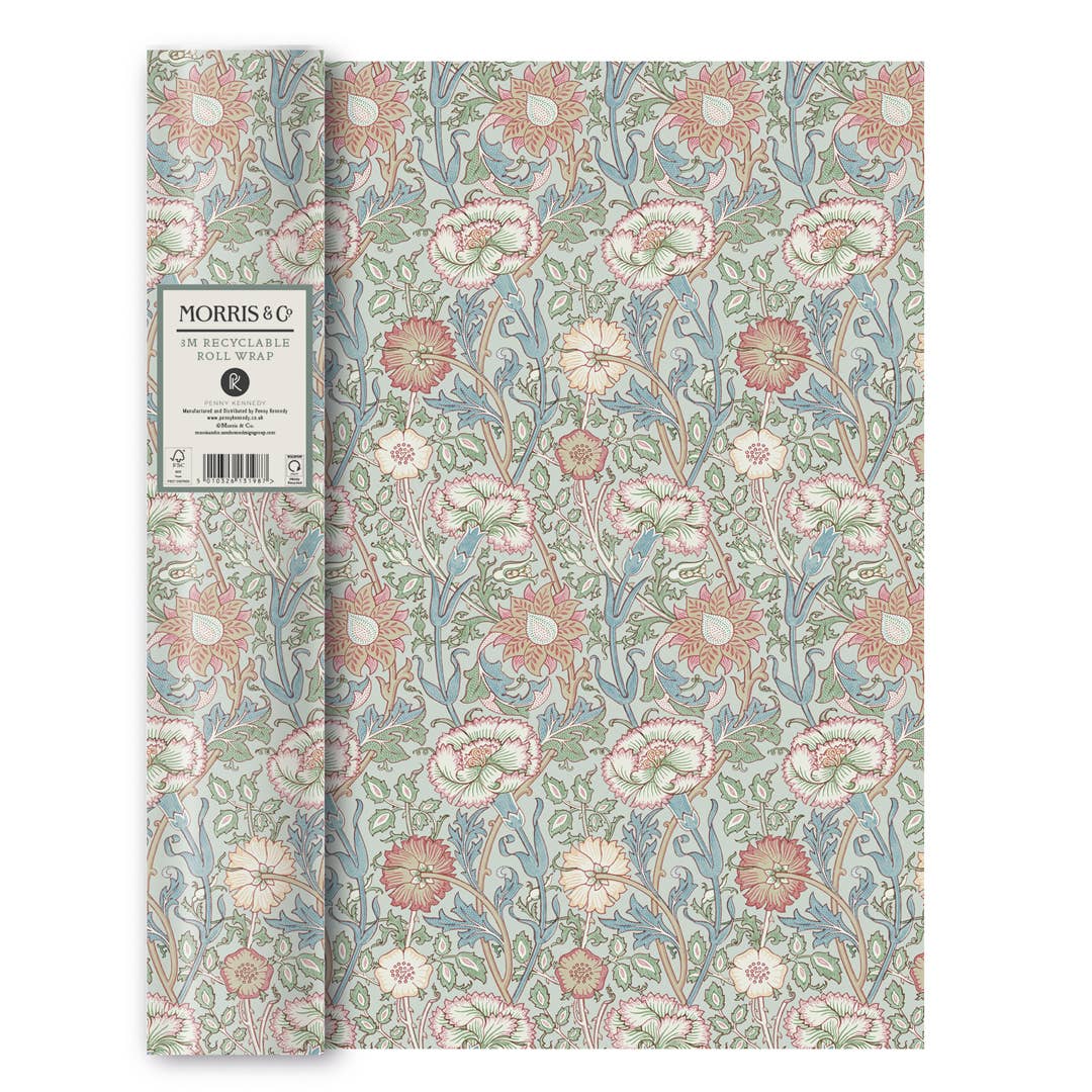 William Morris gavepapir – Pink & Rose