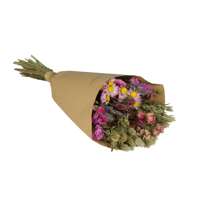 Tørket blomsterbukett – Field Bouquet Pink (Large)