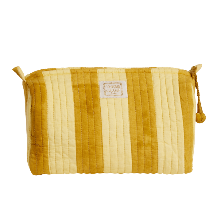 Håndlaget toalettmappe - Kiwi Stripes