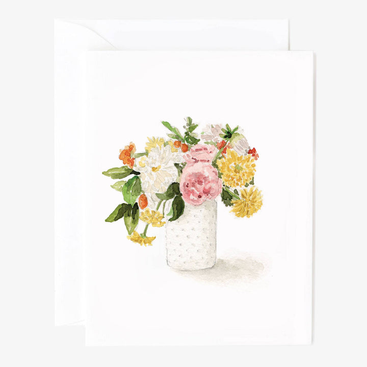 Kort 8 stk – Blomsterbukett i vase - Designet av Emily Lex