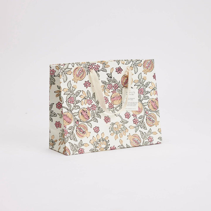Håndtrykte gaveposer – Pink Earth (Medium)