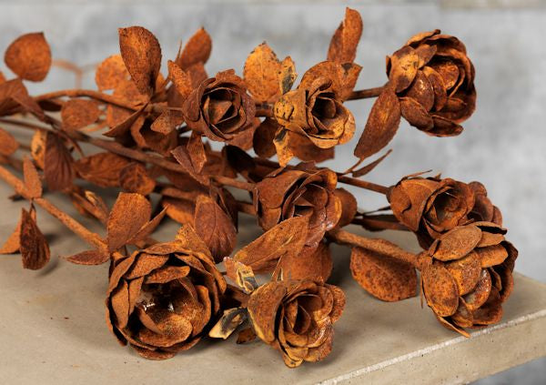 Hagedekor rose – rustet metall