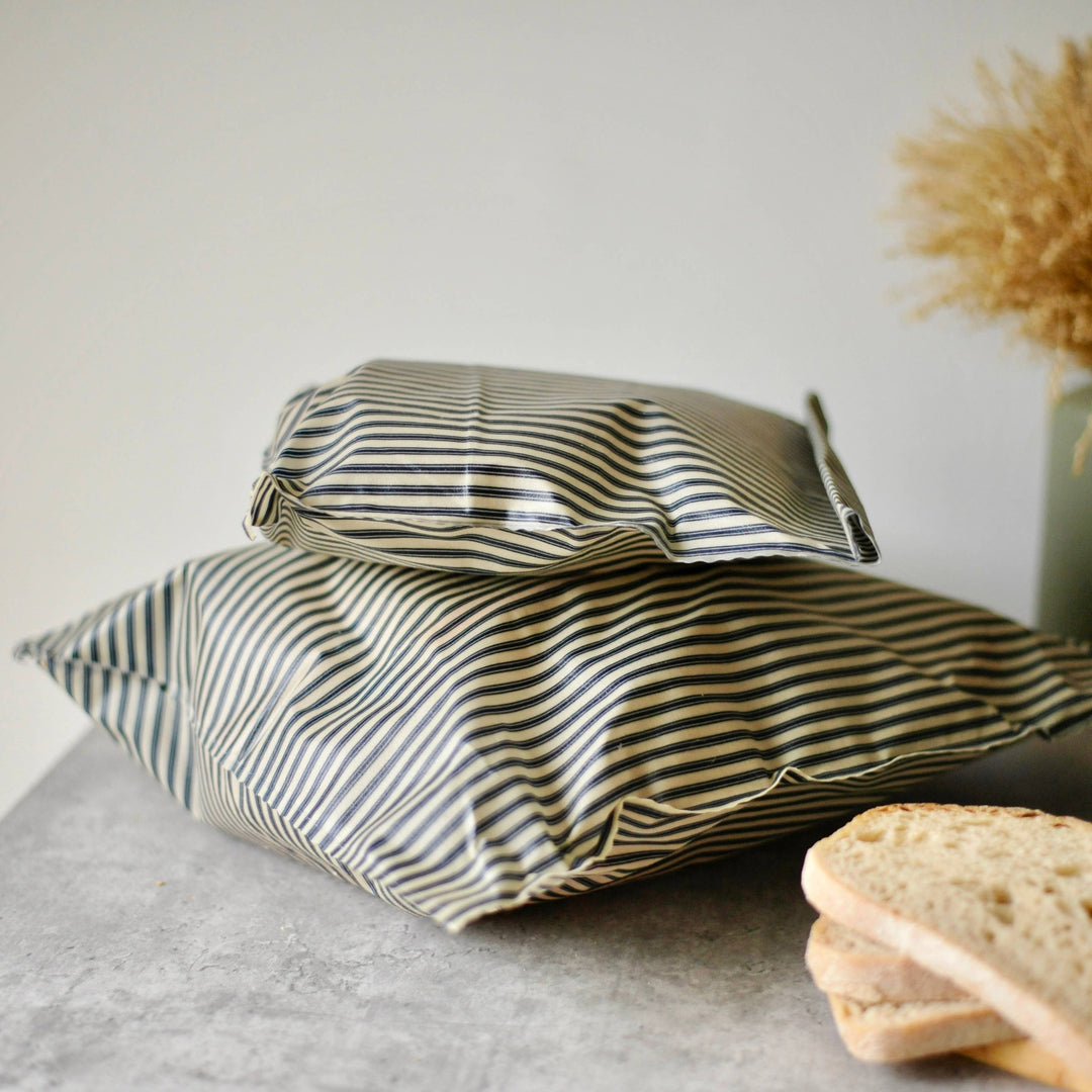 Bivokspose - Navy Striped French - Large (ca 45 x 35 cm)