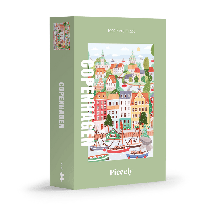 København Puslespill 1000 brikker – Illustrert av Serena White