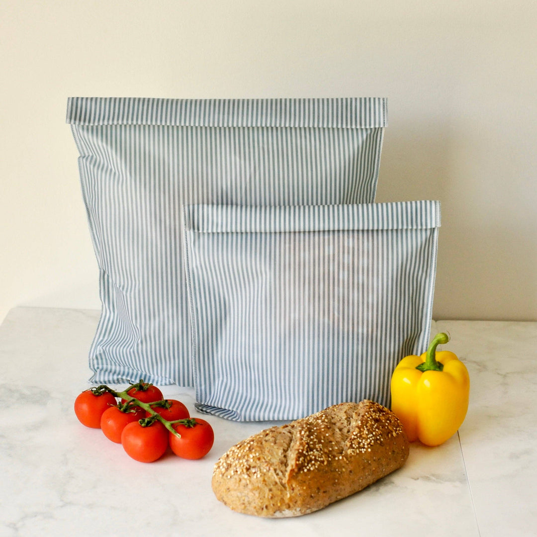 Bivokspose - Coastal Blue Striped - Medium – ca 35 × 28 cm