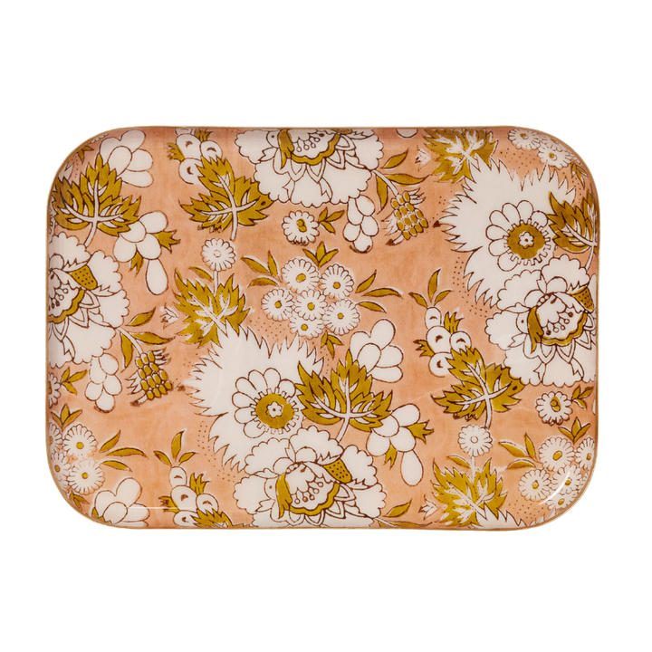 Serveringsbrett i emaljert metall – Bohemian Chic
