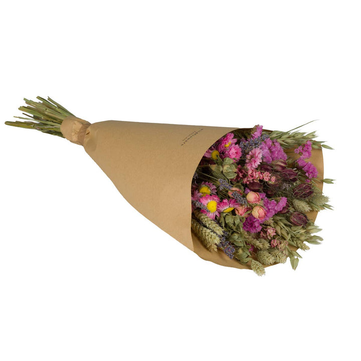 Tørket blomsterbukett – Field Bouquet Pink (Large)