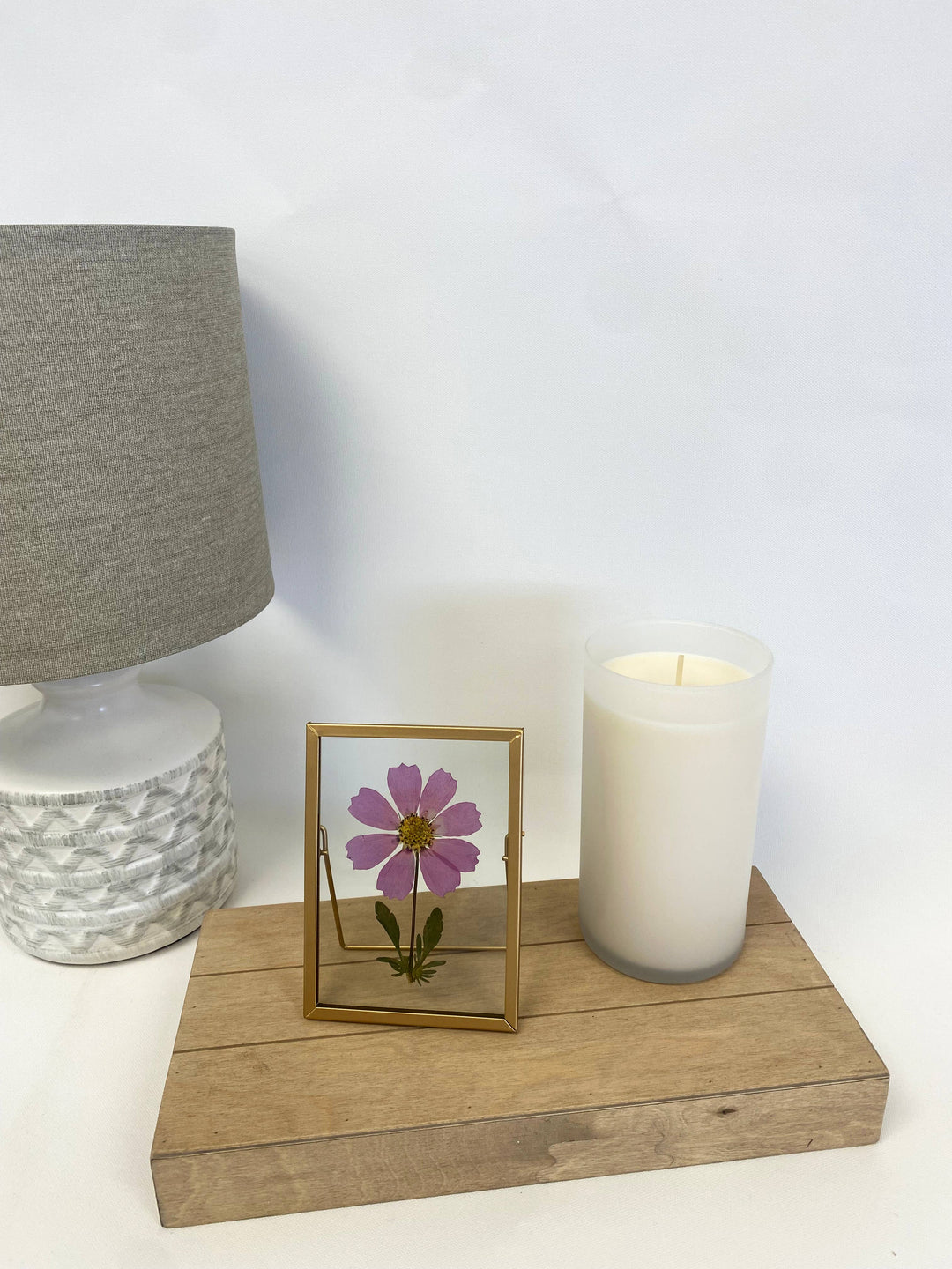 Blomsterkunst i ramme