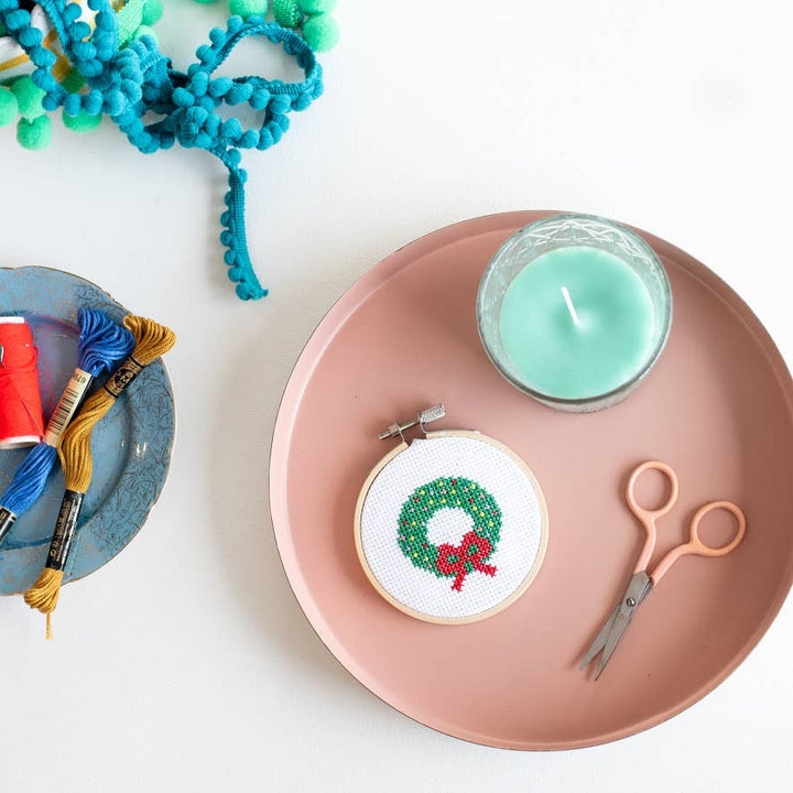 Broderisett – Julekrans