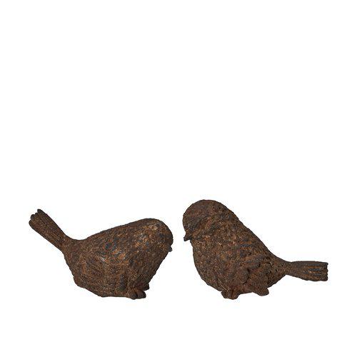 Fugl – dekor i rustfinish