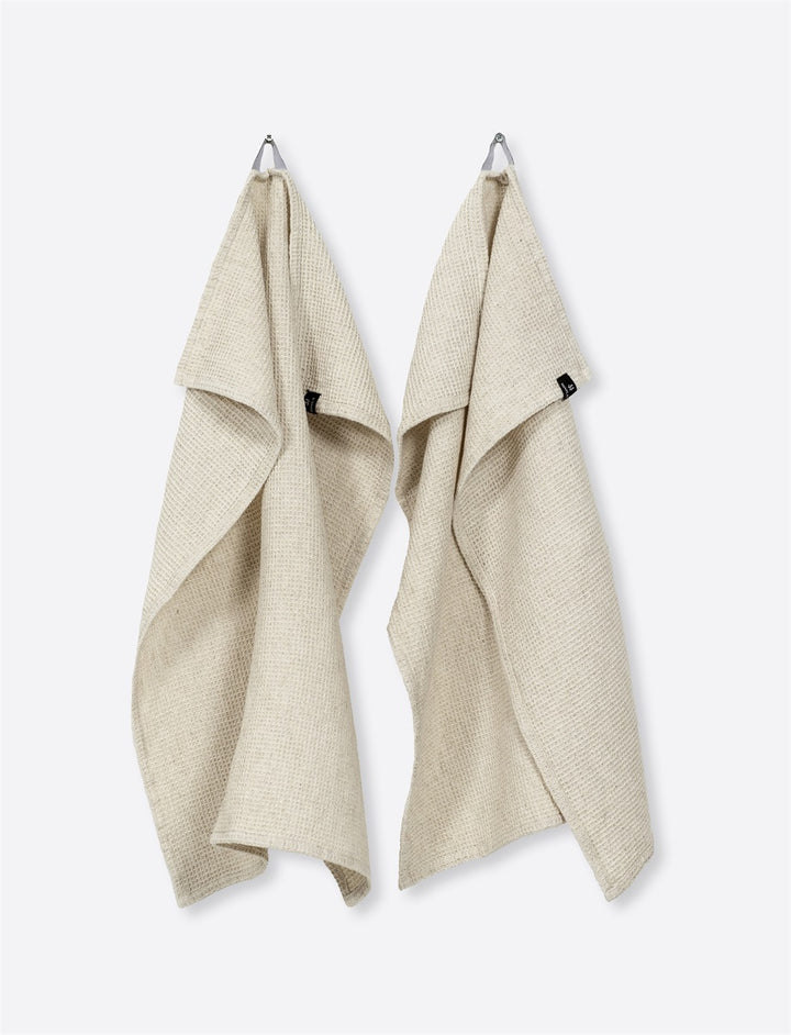 Himla kjøkkenhåndklær – Oatmeal 50 × 70 cm, 2-pk