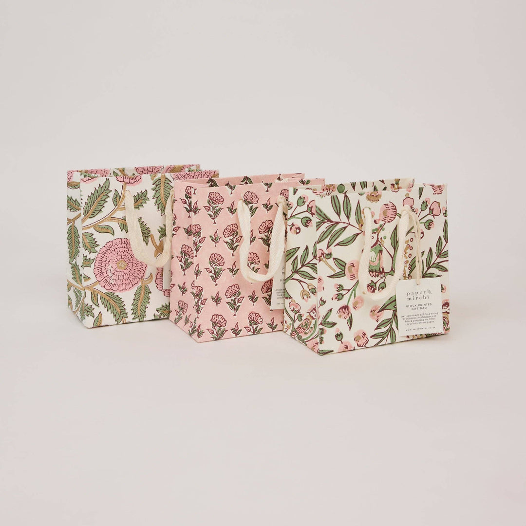 Håndtrykte gaveposer – Blush Refresh (Small)