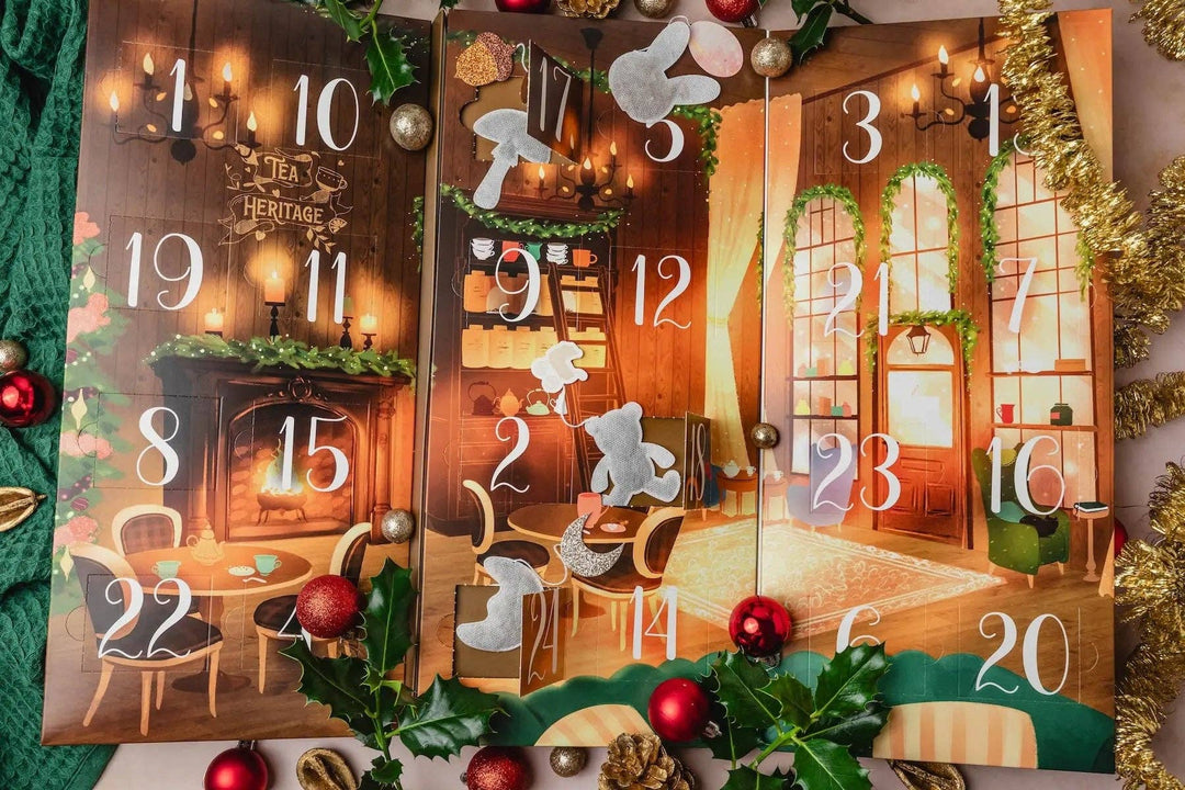 Økologisk te-adventskalender – My Little Chalet | 24 håndsydde teposer