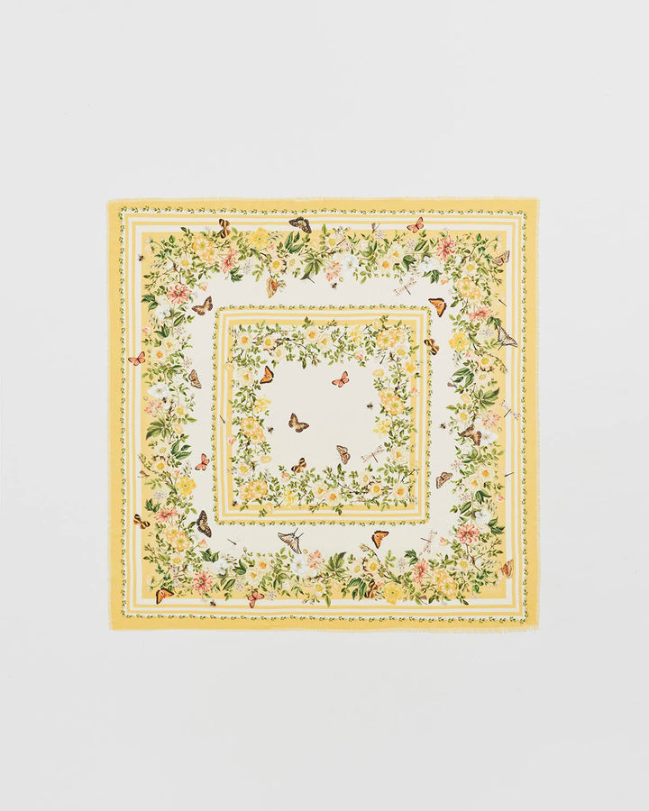 Fable Skjerf - Cybele Yellow Narrative - 120*120 cm