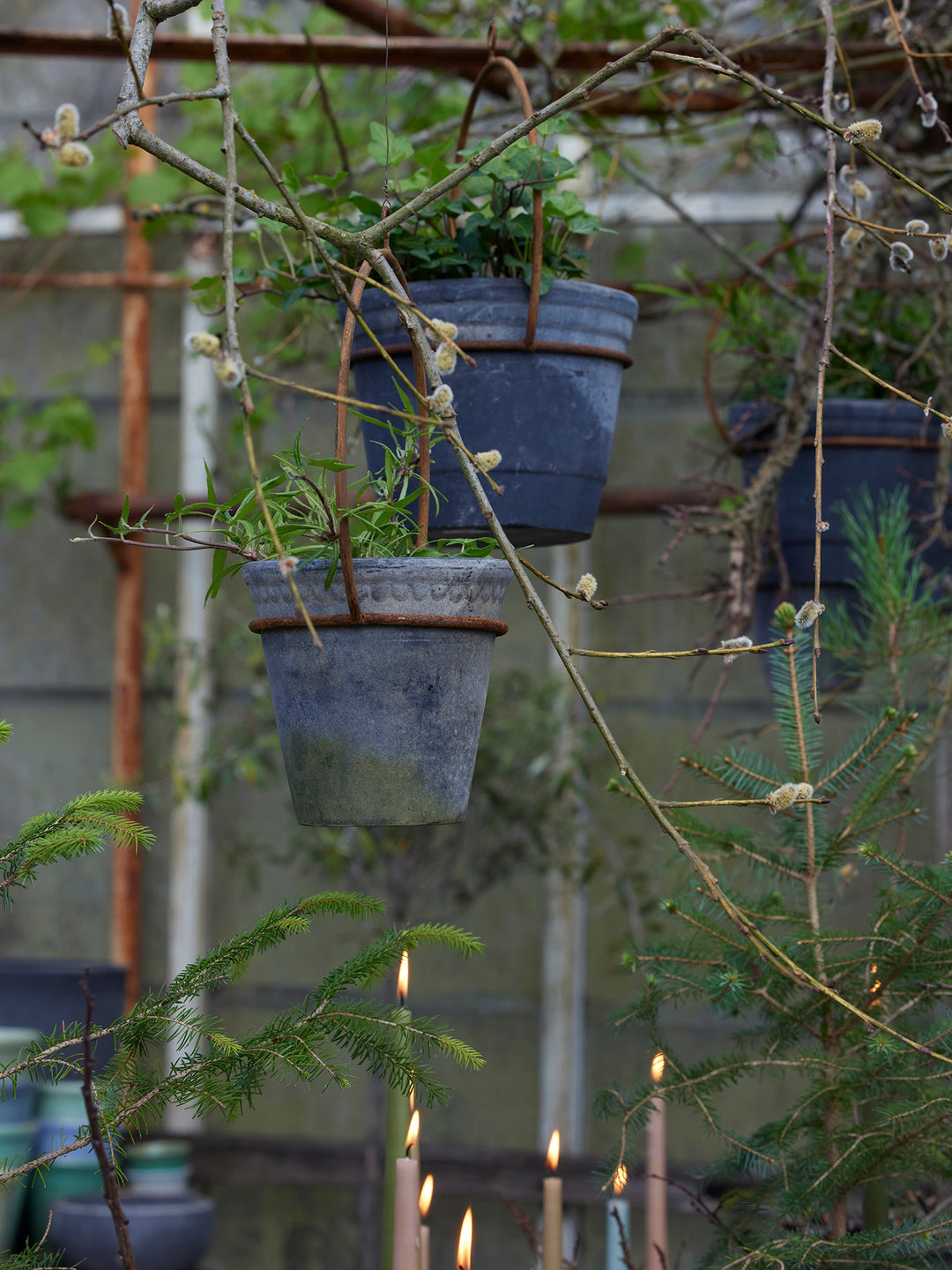 Rustic Iron | Hengende planteholder i jern