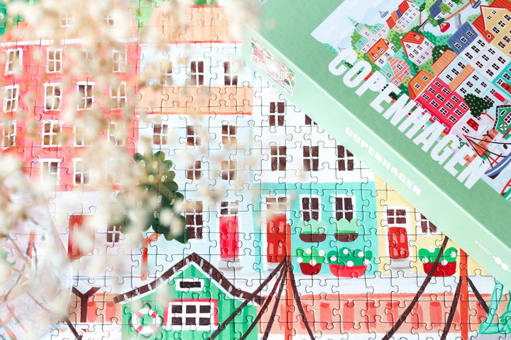 København Puslespill 1000 brikker – Illustrert av Serena White