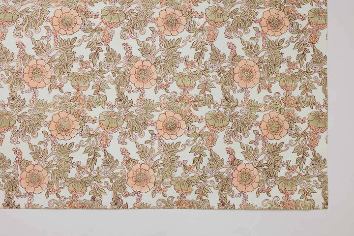 Håndtrykket gavepapir – Wild Rose Terracotta