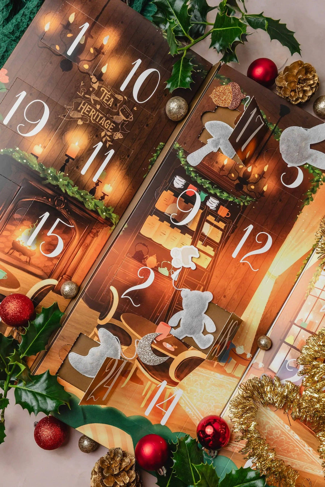 Økologisk te-adventskalender – My Little Chalet | 24 håndsydde teposer
