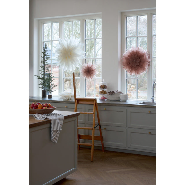 Palisia papirstjerne – Off White, 80 × 80 cm