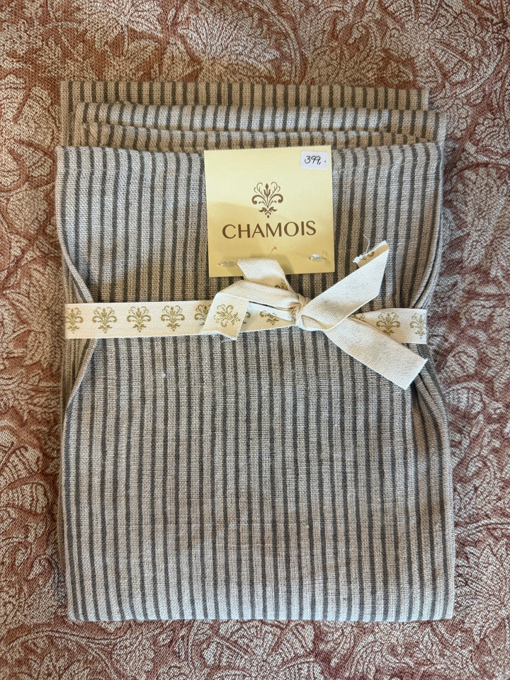 Linservietter – Grey stripes (2-pk) (Kopi)