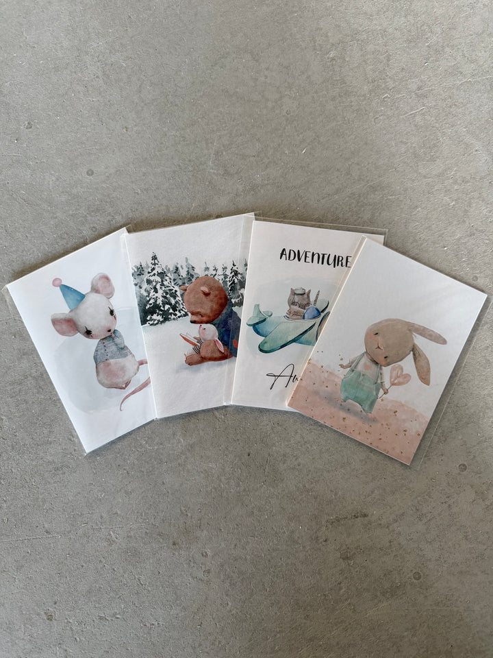 Håndmalte, søte gratulasjonskort – små kunstverk med stor betydning