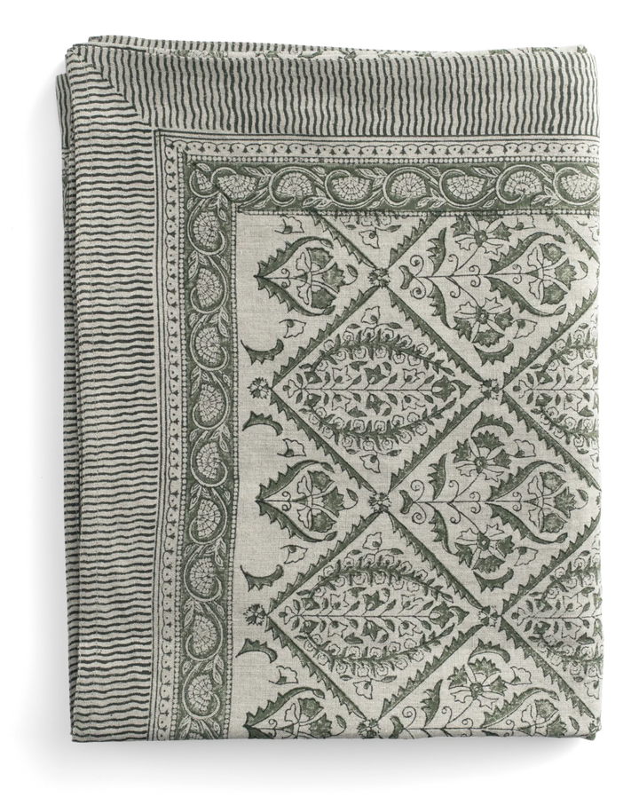 Linduk Jaipur – Moss Green 150x350 cm