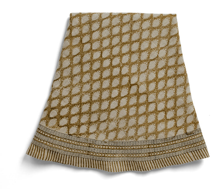Duk Cypress Ochre Rund 220 cm