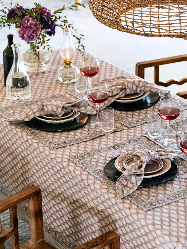 Duk - Cypress print in Rose 150*230