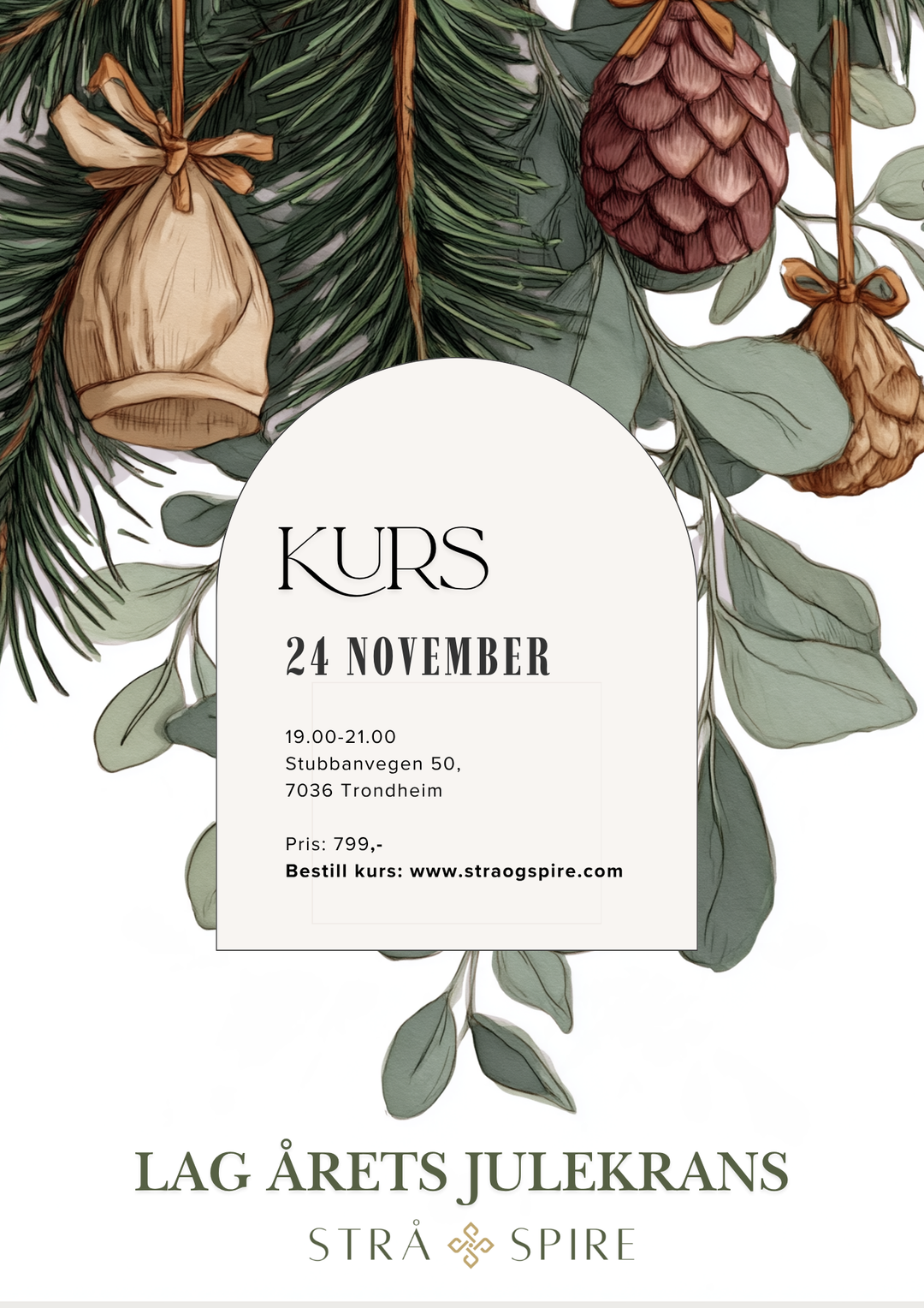 24. nov – Lag årets julekrans