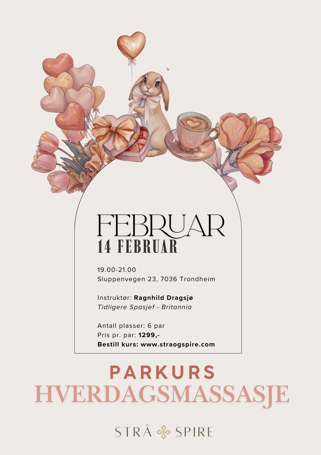 Parkurs 14. februar - Velvære og avslapning for to