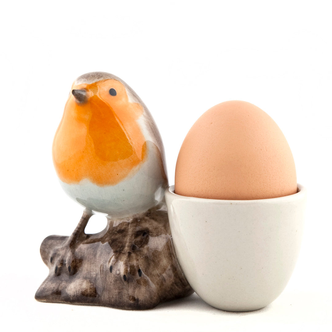 Rødstrupe med Eggkopp – Quail Ceramics