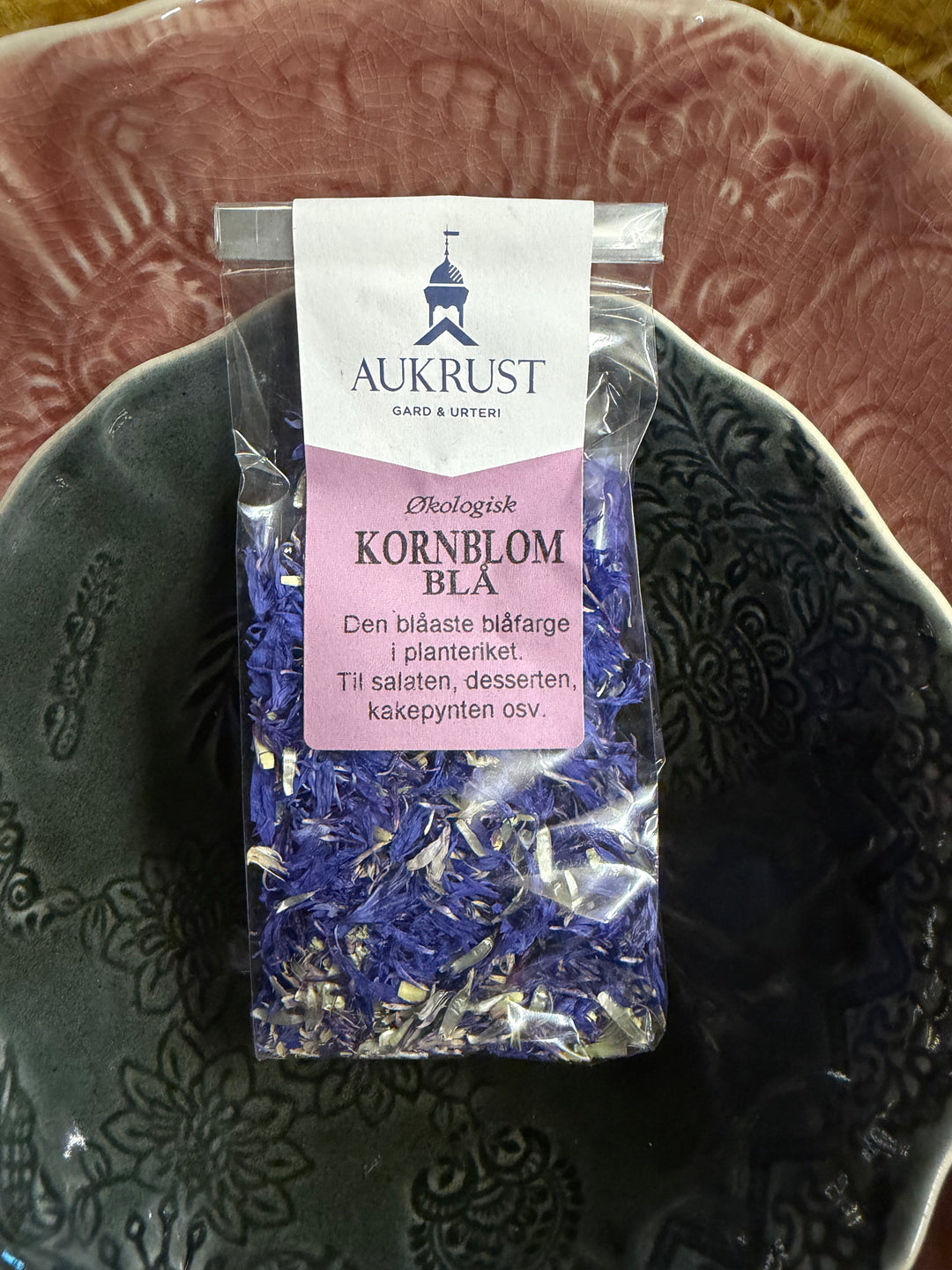 Spiselige Kornblomst Blå fra Aukrust Gård & Urteri