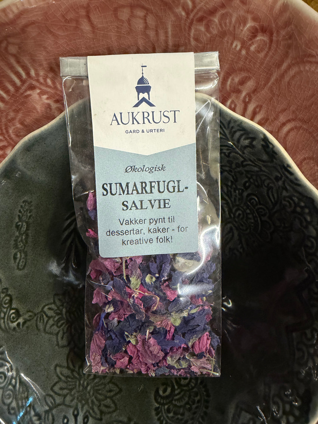 Spiselige Sommarfuglsalvie fra Aukrust Gård & Urteri