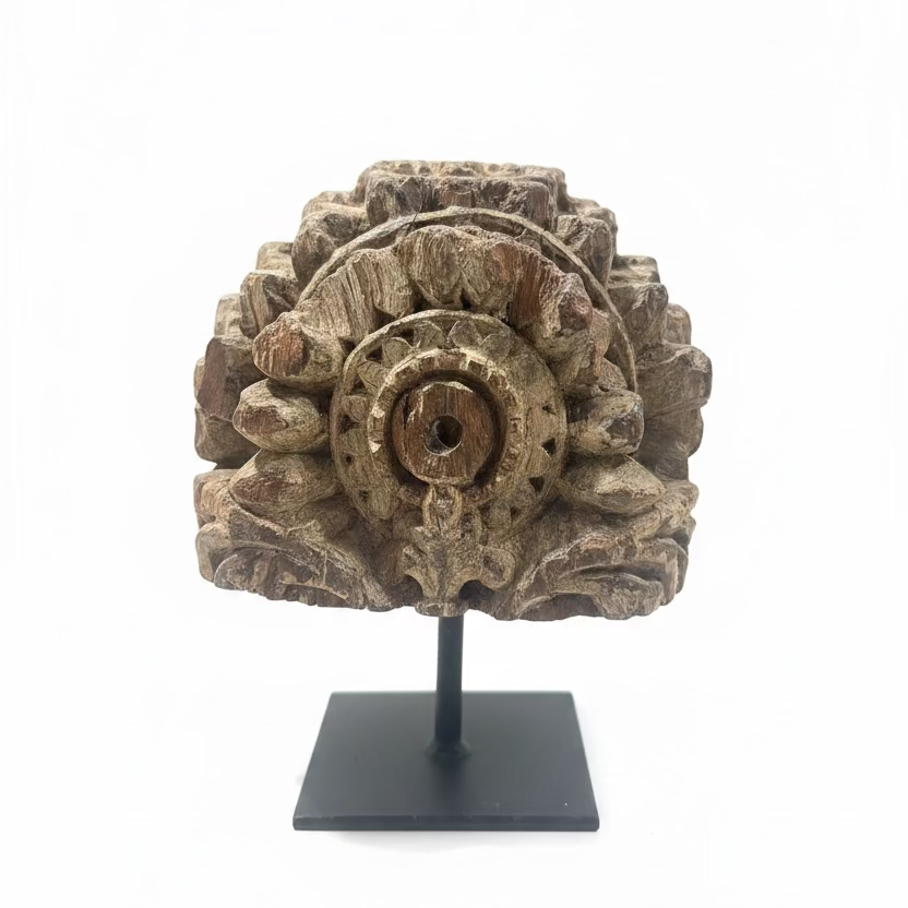 Antikk Treskulptur fra Marrakech
