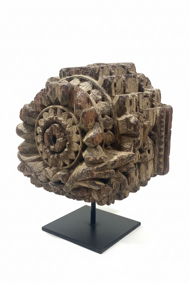 Antikk Treskulptur fra Marrakech