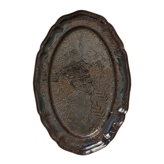 Sthål Stort ovalt fat Fig – 49 × 32 cm