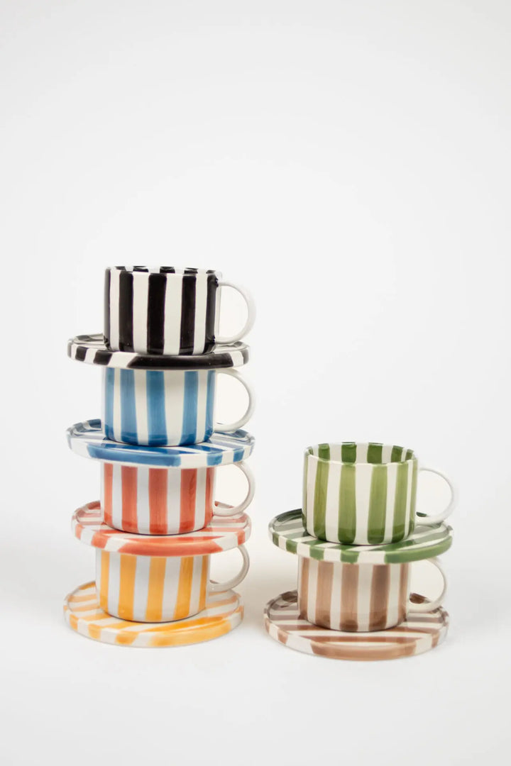 Monica kopp med fat – Beige