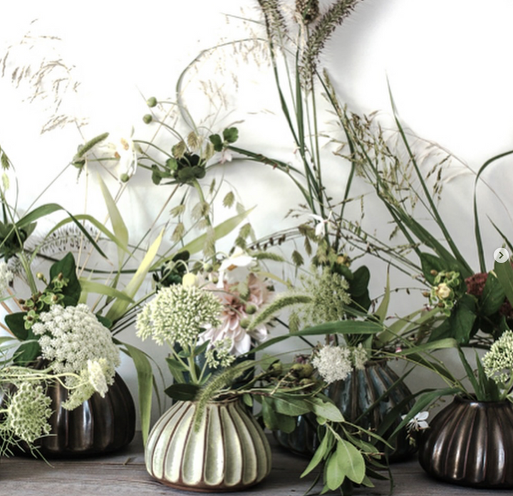 Sthål Salon liten rund vase – Bronse