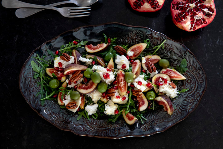 Sthål ovalt serveringsfat – Fig